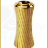 سطل زباله طلایی استیل لابی