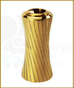 سطل زباله طلایی استیل لابی