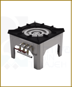 three row rice stove