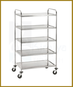five layer steel trolley
