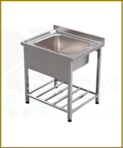 Single bastin industrial sink
