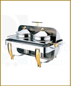 Rectangular chefing dish