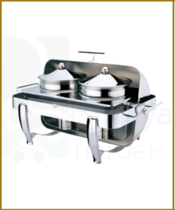 Rectangular chefing dish