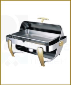 Rectangular chefing dish
