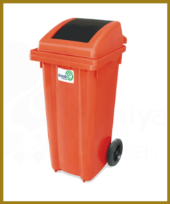 سطل زباله مکانیزه دمپردار 120 لیتری