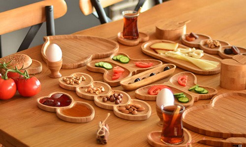 ظروف چوبی برای سرو غذا